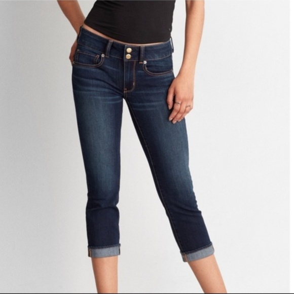 American Eagle Outfitters Denim - American Eagle Artist Crop Capri Stretchy Jeans 2
